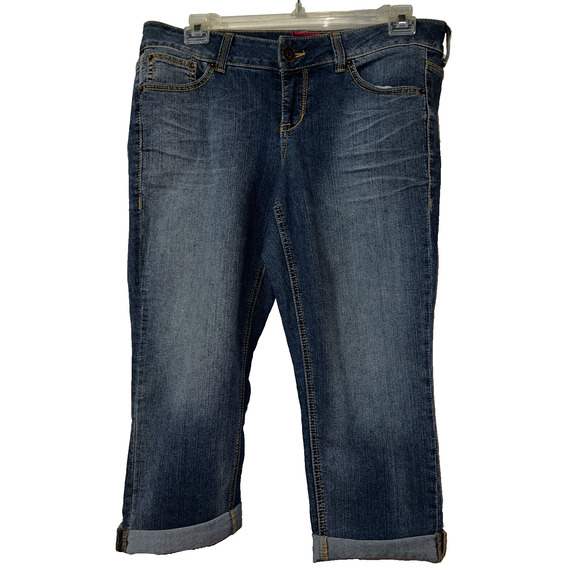 TORRID Jeans Size 16 Roll Hem Skinny Ankle Premium Stretch Mid-Rise Jean Capris - Picture 1 of 3
